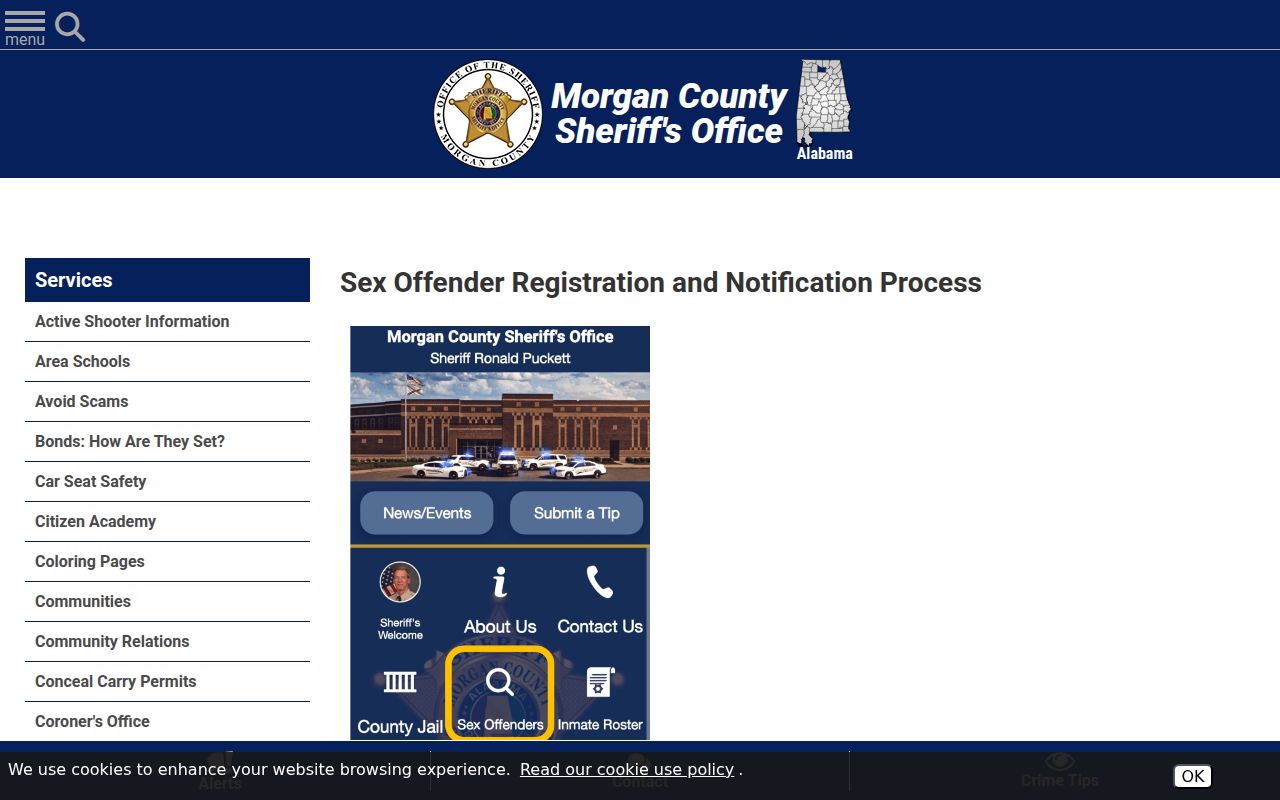 Morgan County Sheriff sex offender registration for Decatur