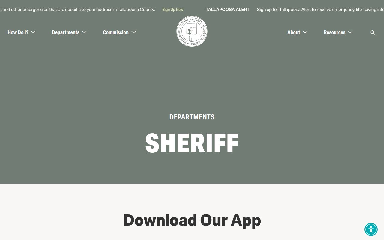 Tallapoosa County Sheriff's Office website