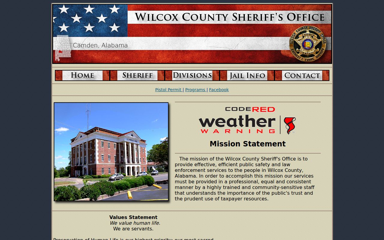 Wilcox County Sheriff's Office website