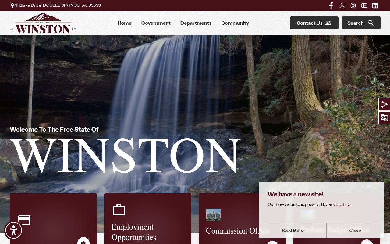 Winston County government website